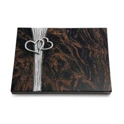 Grabtafel Aruba Strikt Herzen (Alu)