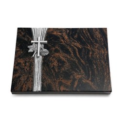 Grabtafel Aruba Strikt Kreuz 1 (Alu)