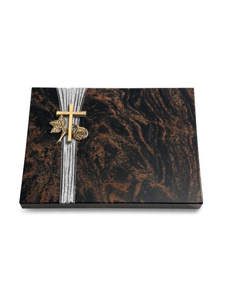 Grabtafel Aruba Strikt Kreuz 1 (Bronze)