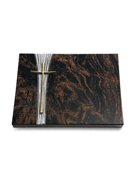 Grabtafel Aruba Strikt Kreuz 2 (Bronze)