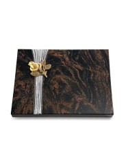 Grabtafel Aruba Strikt Rose 3 (Bronze)