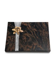 Grabtafel Aruba Strikt Rose 4 (Bronze)