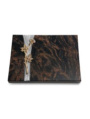 Grabtafel Aruba Strikt Rose 9 (Bronze)