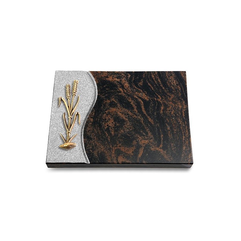 Grabtafel Aruba Wave Ähren 2 (Bronze)