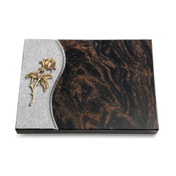 Grabtafel Aruba Wave Rose 2 (Bronze)