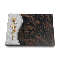 Grabtafel Aruba Wave Rose 12 (Bronze)