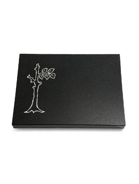 Grabtafel Indisch Black Pure Baum 2