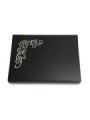 Grabtafel Indisch Black Pure Blume 1