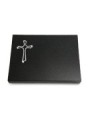 Grabtafel Indisch Black Pure Kreuz 1