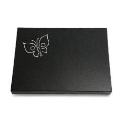 Grabtafel Indisch Black Pure Papillon