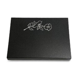 Grabtafel Indisch Black Pure Rose 1