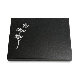 Grabtafel Indisch Black Pure Rose 2