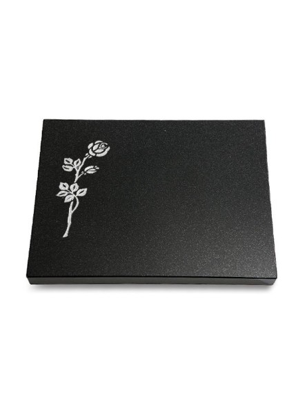 Grabtafel Indisch Black Pure Rose 2