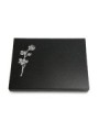 Grabtafel Indisch Black Pure Rose 2