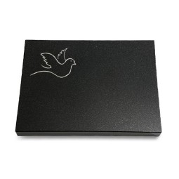 Grabtafel Indisch Black Pure Taube 2