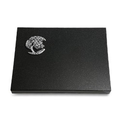 Grabtafel Indisch Black Pure Baum 1 (Alu)