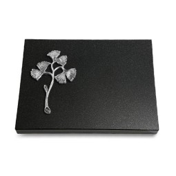 Grabtafel Indisch Black Pure Gingozweig 1 (Alu)