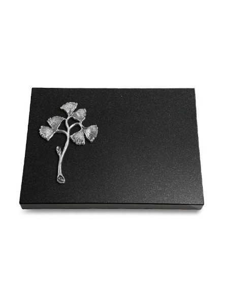 Grabtafel Indisch Black Pure Gingozweig 1 (Alu)