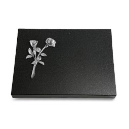 Grabtafel Indisch Black Pure Rose 10 (Alu)