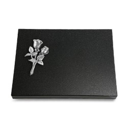 Grabtafel Indisch Black Pure Rose 11 (Alu)