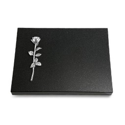 Grabtafel Indisch Black Pure Rose 12 (Alu)