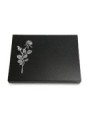 Grabtafel Indisch Black Pure Rose 13 (Alu)