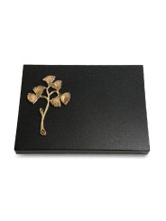 Grabtafel Indisch Black Pure Gingozweig 1 (Bronze)