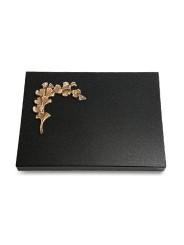 Grabtafel Indisch Black Pure Gingozweig 2 (Bronze)