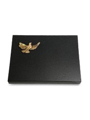 Grabtafel Indisch Black Pure Taube (Bronze)