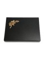 Grabtafel Indisch Black Pure Rose 1 (Bronze)