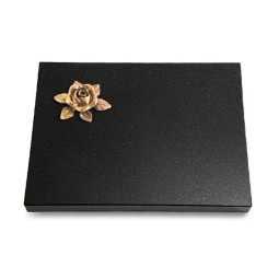 Grabtafel Indisch Black Pure Rose 4 (Bronze)