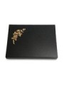 Grabtafel Indisch Black Pure Rose 5 (Bronze)