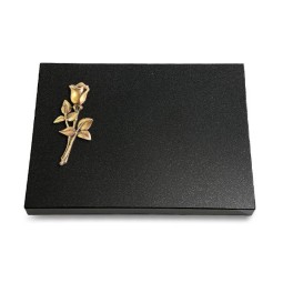Grabtafel Indisch Black Pure Rose 8 (Bronze)