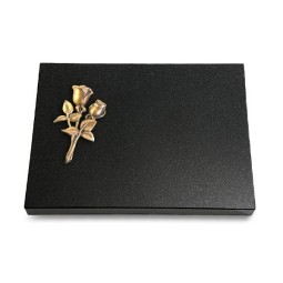 Grabtafel Indisch Black Pure Rose 11 (Bronze)