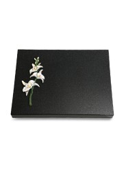 Grabtafel Indisch Black Pure Orchidee (Color)