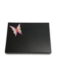 Grabtafel Indisch Black Pure Papillon 1 (Color)