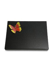 Grabtafel Indisch Black Pure Papillon 2 (Color)