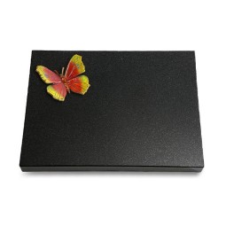 Grabtafel Indisch Black Pure Papillon 2 (Color)