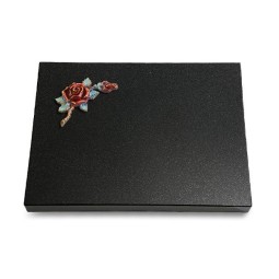 Grabtafel Indisch Black Pure Rose 1 (Color)