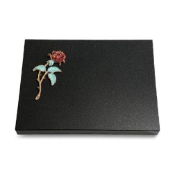 Grabtafel Indisch Black Pure Rose 2 (Color)
