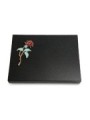 Grabtafel Indisch Black Pure Rose 2 (Color)