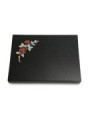 Grabtafel Indisch Black Pure Rose 3 (Color)