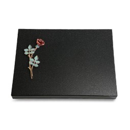 Grabtafel Indisch Black Pure Rose 4 (Color)