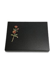 Grabtafel Indisch Black Pure Rose 6 (Color)