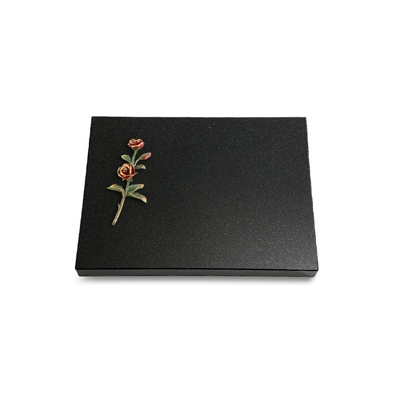 Grabtafel Indisch Black Pure Rose 6 (Color)