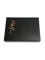 Grabtafel Indisch Black Pure Rose 6 (Color)