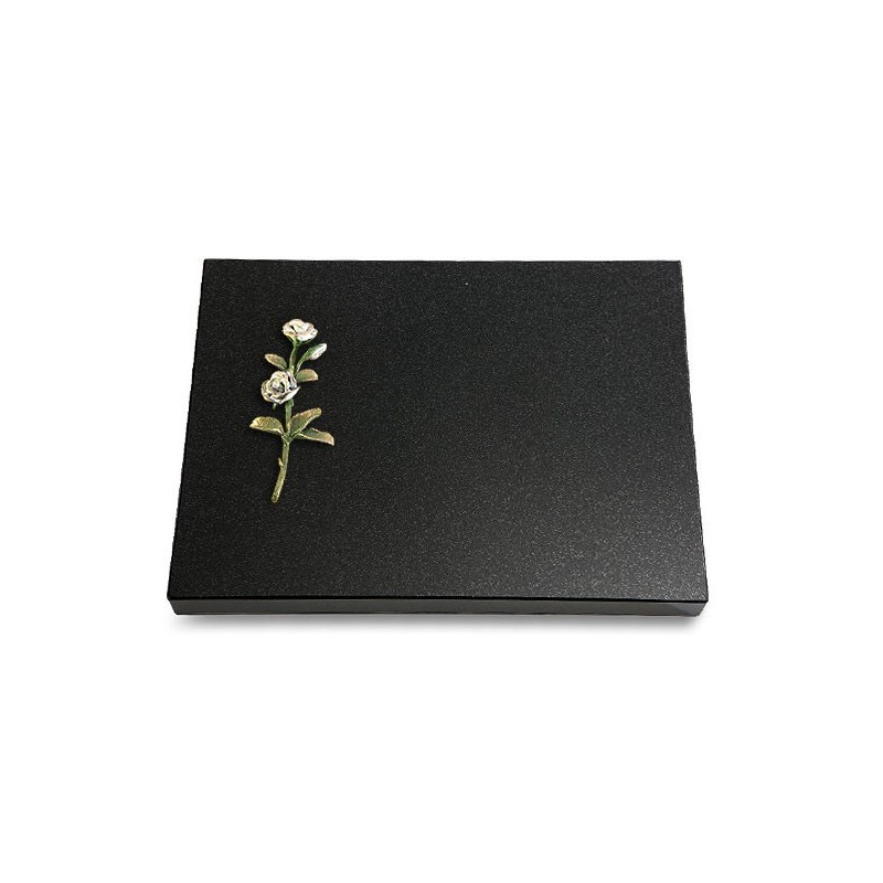 Grabtafel Indisch Black Pure Rose 8 (Color)