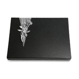 Grabtafel Indisch Black Delta Rose 6 (Alu)