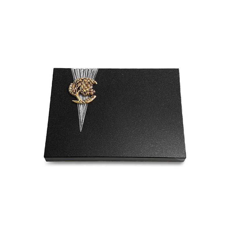 Grabtafel Indisch Black Delta Baum 1 (Bronze)