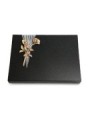 Grabtafel Indisch Black Delta Rose 10 (Bronze)